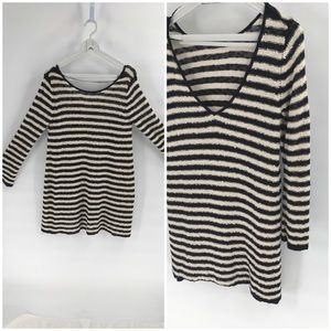 NWOT Free People Striped Sweater Dress or Tunic S. Runs large.